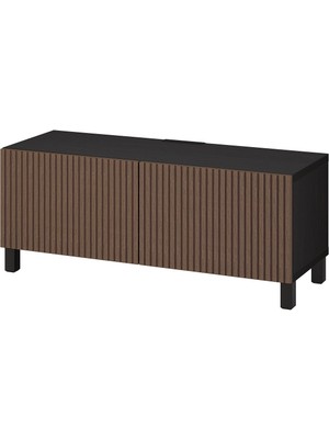 Hobiurun Tv sehpası, venge-kahverengi meşe kaplama, 120x42x48 cm, BJORKOVIKEN