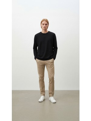 Babokah Premium Pamuk Likralı Uzun Kol Erkek Tshirt