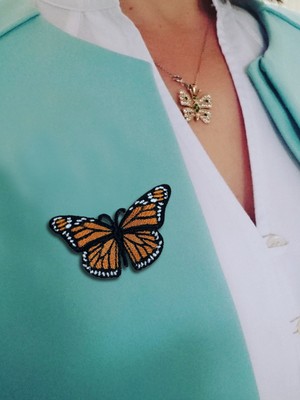 CIGDEMCALISKAN Monarch Spirit Kelebek Broş