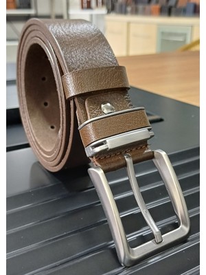 Deribond Erkek Deri Kemer Kot ve Kanvas Pantolonlara Uygundur.