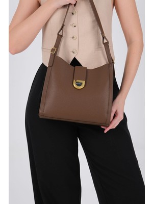 Silver & Polo SP1242 Kadın Omuz Çantası  Kahve