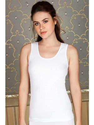 İlkyaz Fashion Ieg™ Pamuklu Ribana Geniş Askılı Atlet