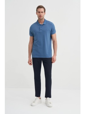 Cazador Erkek Polo Yaka Tshirt 46130 Koyu Mavi