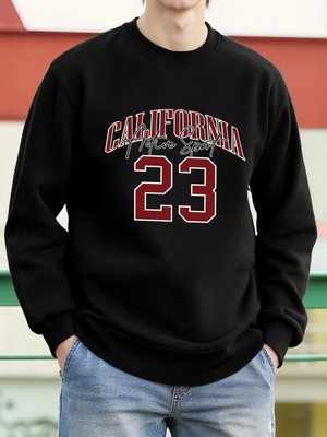 California Active Sport 23 Tasarım Erkek Tişörtü Moda Sokak Kazak Polar Günlük Giysiler Bisik