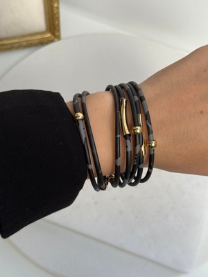 Houseki Leopar Desenli Bileklik