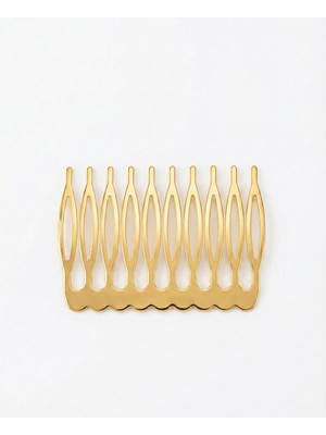 Boncukcu Abla 10 Dişli Metal Tarak Toka 5 Adet