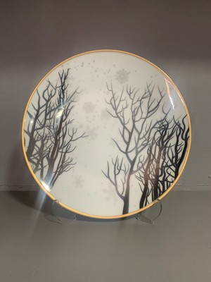 Konyax Servis Tabağı Set Porselen 6 Kişilik Grigio