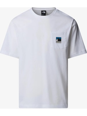 The North Face M Mountaın Logo Relaxed S/s Pocket Tee