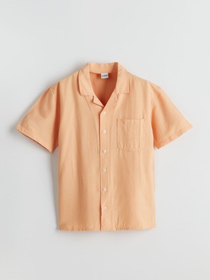 Lc Waikiki Yeni Sezon Kısa Kollu Dokulu Erkek Çocuk Gömlek