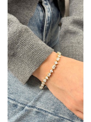Sacha Geometrik Taşlı Bileklik