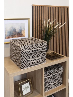 Hype Store Pazar Kapısı Bohe Kapaklı Raf Organizer Düzenleyici Sepet Mini (1 Adet)