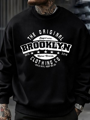 Orijinal Brooklyn Giyim Şirketi Tasarım Erkekler Kazak Sonbahar Hip Hop Kazaklar Yumuşak Tişö