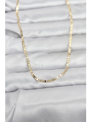 Mç Plus Erb cm 14K Gold Renk Zincir Model 60 cm Kadın Kolye
