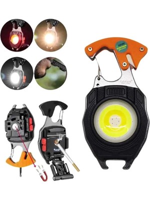 Shoplet Buğz El Feneri LED Anahtarlık Çok Fonksiyonlu Mini Çakmak Özellikli