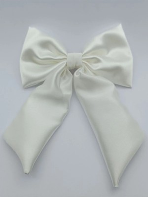 Boncukcu Abla Saten Kurdela Toka Otomatik Fiyonk Toka (Fransız Klipsli)