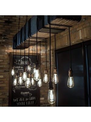 Cata ST64 Rustik LED Ampül - Beyaz Işık  Ct- 4353