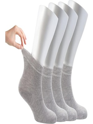 Ozzy Socks Kadın 4 Çift Bambu Lastiksiz Sıkmayan Diabetik Bilek Çorap