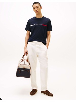 Tommy Hilfiger Erkek Siyah Tommy Hilfiger Hılfıger Chest Inser, Dw5 Siyah Erkek T-Shirt & Polo