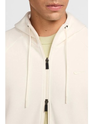 Nike Primary Dri Fit  Full Zip Krem Renk Erkek Sweatshirt
