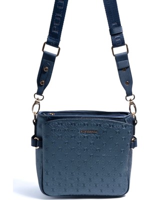 Silver & Polo Silver Polo Lacivert - Lacivert Logolu Kadın Çapraz Çanta SP884