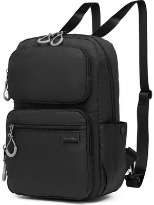 Smart Bags Extra Hafif Kumaş Uniseks Sırt Çantası BC 3142 - Siyah