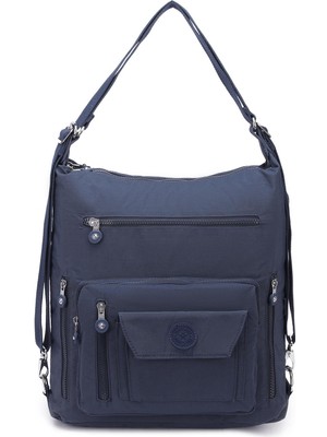Smart Bags Hem Sırt Hem de Omuz Kadın Çantası BC 1205 4001 - Lacivert