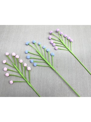 Shoplet Buğz El Örgüsü Dekoratif Tomurcuk Çiçeği