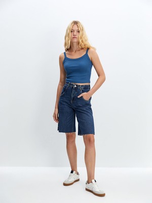 Lc Waikiki Yeni Sezon Bermuda Fit Kadın Jean Şort