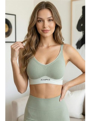 Pijama Evi Mint Silkair Axfm Askılı Balensiz Sütyen – V-Neck, Lastik Bantlı, Konfor Destek