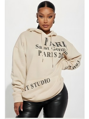 Arkkad Kadın Oversize Sweatshırt 3iplik