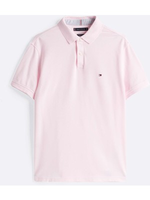 Tommy Hilfiger Erkek Pembe Tommy Hilfiger 1985 Regular Polo, Tog Pembe Erkek T-Shirt & Polo