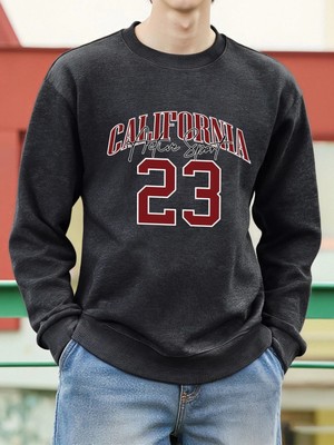 California Active Sport 23 Tasarım Erkek Tişörtü Moda Sokak Kazak Polar Günlük Giysiler Bisik