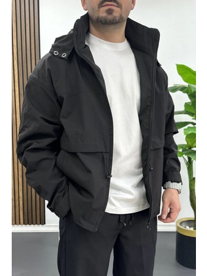 Edwox Erkek Kapüşonlu Mevsimlik Ceket EDW449