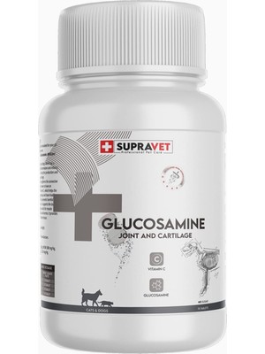 Hype Store Supravet Glucosamine Kedi ve Köpek Eklem Sağlığı Güçlendirici Glukozamin Tablet + Vitamin C 75 Table