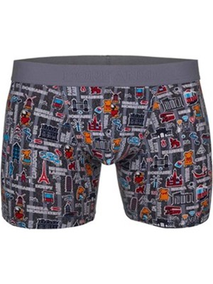 İlkyaz Fashion Ieg™ Doreanse Erkek  Modal Baskılı Boxer 1816