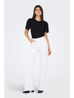 Only Kadın Yüksek Bel Wide Leg Crop Jean Pantolon - Madison Blush