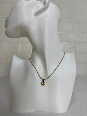 Belirtilmemiş Kadın Altın Renk Mini Kalp Figürlü Ince Zincir Kolye – Minimal Şık