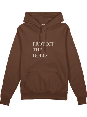 The Lucid Lab Protect The Dolls Oversize Hoodie - Kahverengi