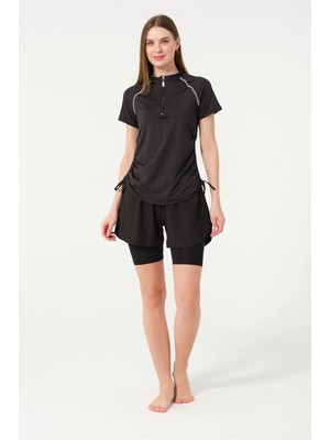 Tesmay Likralı Yarı Kapalı Tesettür Mayo 24156