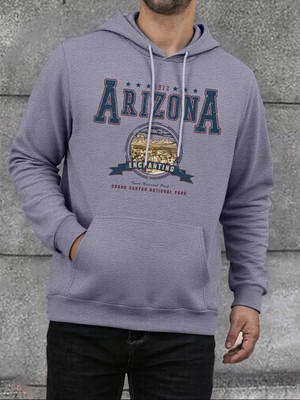 Arizona Büyüleyici Baskı Erkek Kapüşonlu Üstleri Büyük Beden Polar Kapüşonlu Üst Moda Sokak G