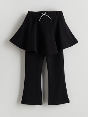 Lc Waikiki Yeni Sezon Beli Lastikli Kurdele Detaylı Kız Çocuk Tayt