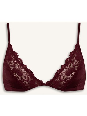 DeFacto Dantel Detaylı Saten Kapsız Pedsiz Balensiz Bralet F9387AX26SM