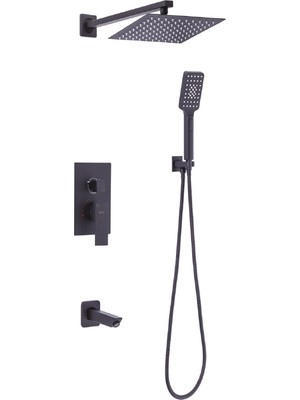 Penta 4889 Ankastre Banyo ve Duş Sistemi (Black) (Square)