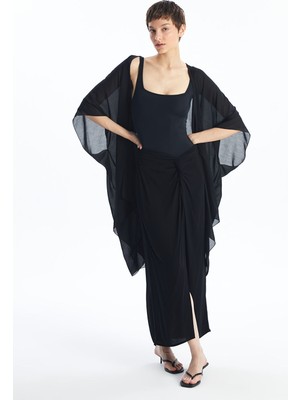 Lc Waikiki Yeni Sezon Kadın Şal Yaka Düz Kimono