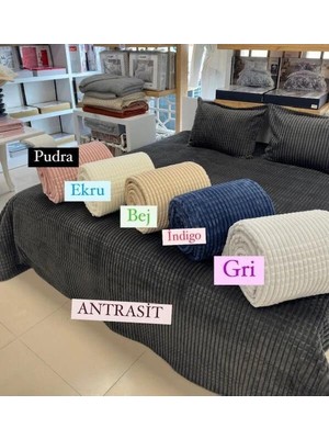 Tevekkül Ticaret Merinos 3parça Çift Kişilik Battaniye Seti 220*240