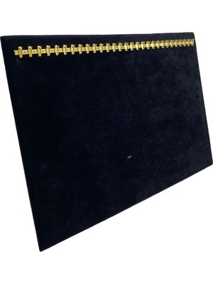 Sezgin Kutu ve Aksesuar Yatay Bileklik Tesbih ve Zincirlik Standı Süet Siyah