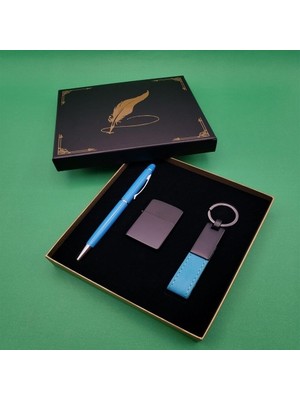 Efe Avm Çakmak Anahtarlık ve Tükenmez Kalem Turkuaz