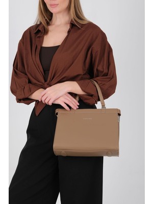 Silver & Polo SP1237 Kadın El Çantası  Vizon