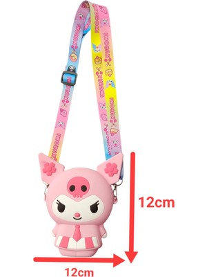 Sanrio Kuromi  Ayarlanabilir Askılı Silikon Çanta