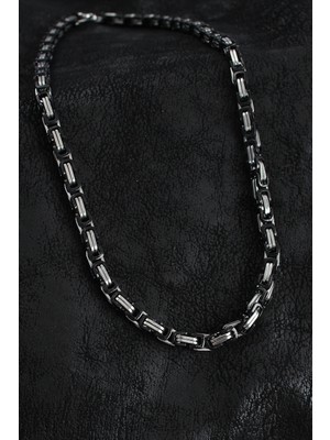 Kaia Life 316L Çelik Kral Zincir Model Gümüş Renk Erkek Kolye